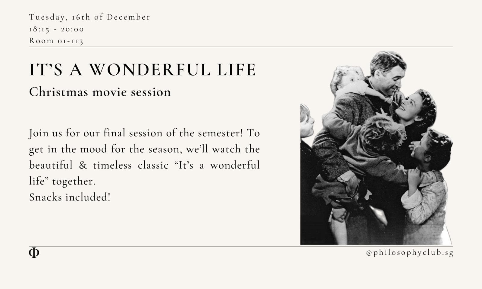 Christmas Movie Session: It's a wonderful life