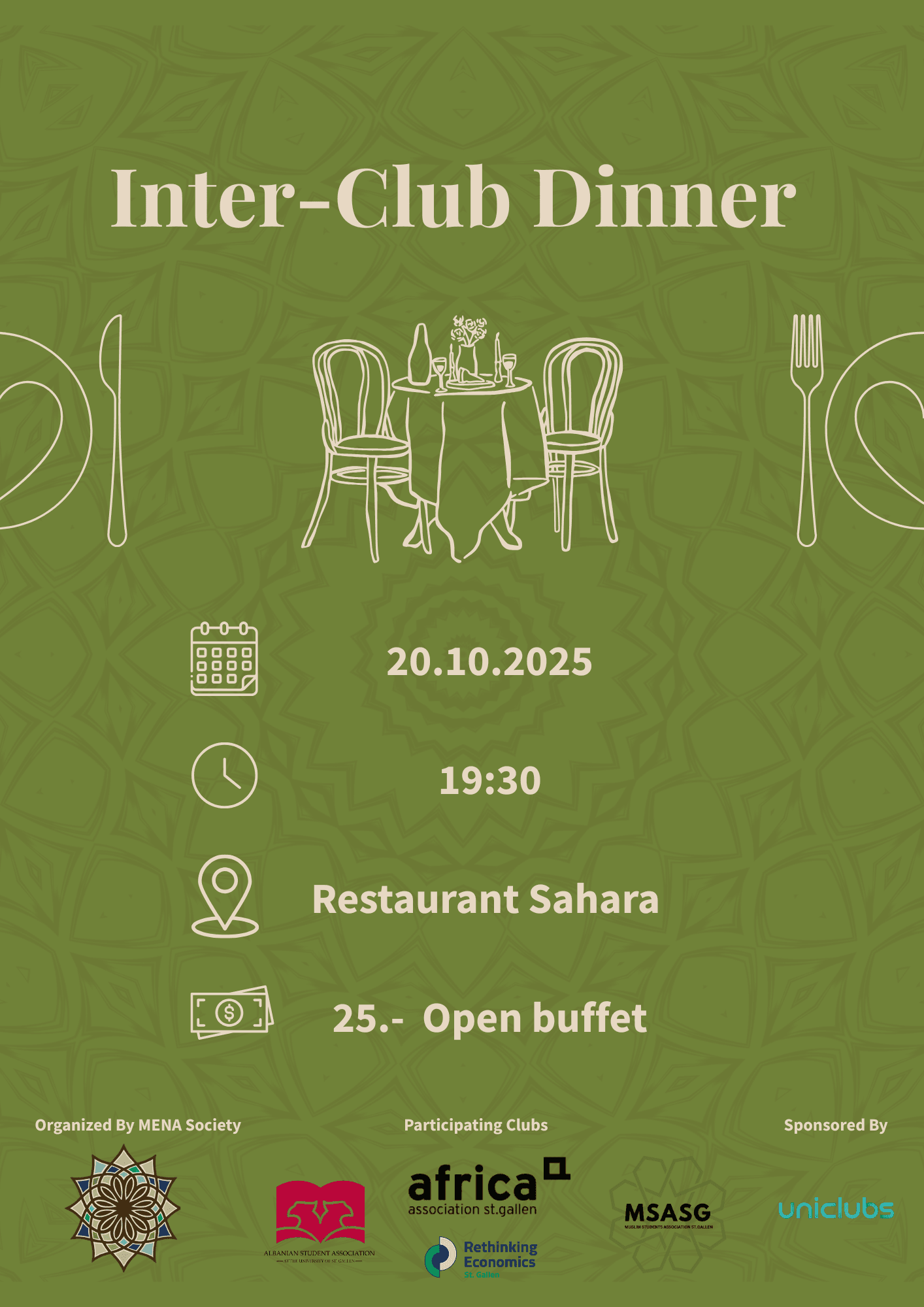Around the Table: HSG Inter-Club Dinner
