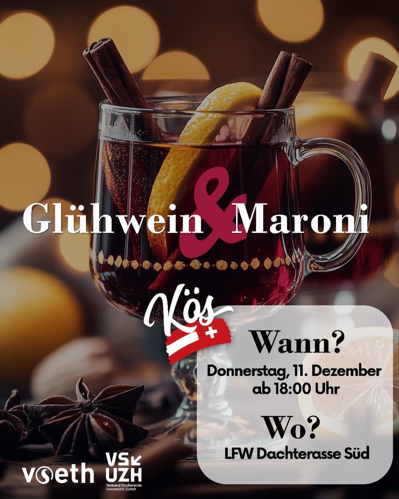 🎄 KÖS Glühwein auf der Dachterrasse🍷
