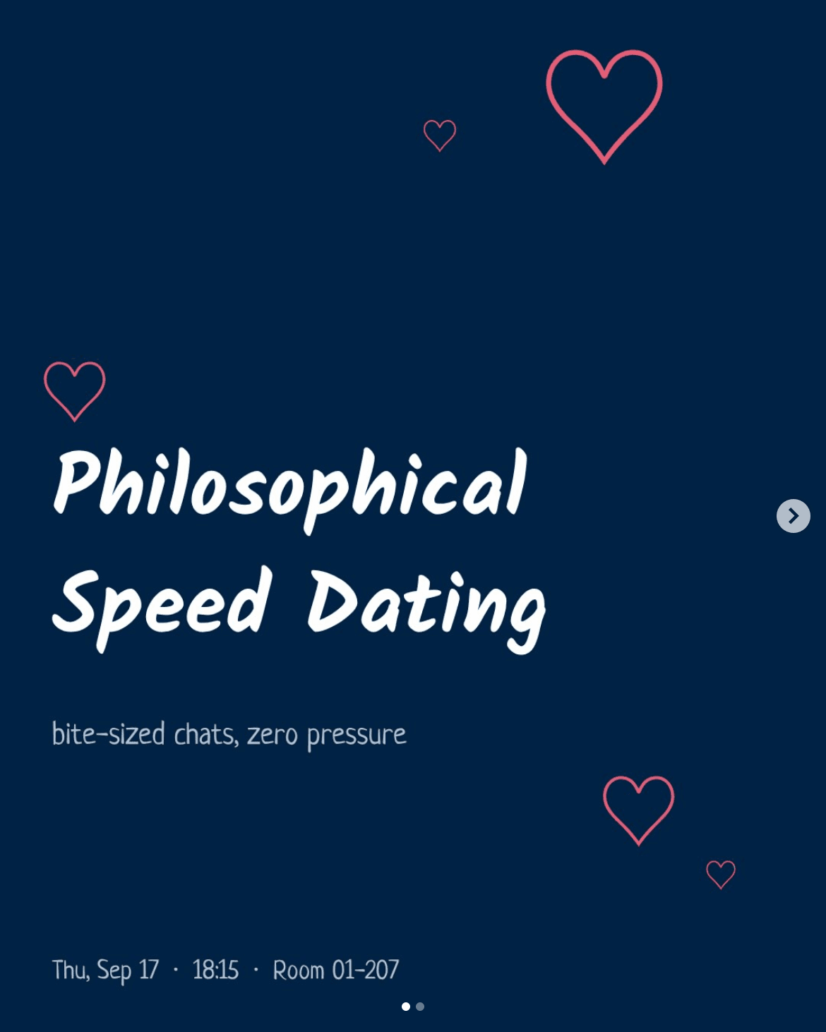 Philosophical Speed Dating